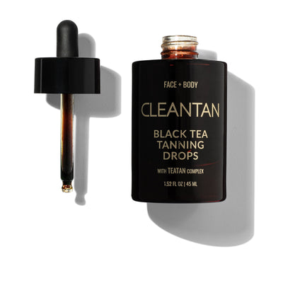 CLEANTAN CLEANTAN | The Quickie Kit | Tanning Drops 1.52 fl oz (45 ml) + Infinity Exfoliating Cloth